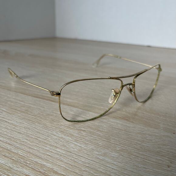 Ray-Ban RB3477 001 Square Aviator Sunglasses READ Gold Frames 56-16-135 Italy - Picture 1 of 13